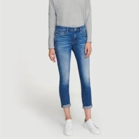 Frame Denim Le Garcon Slim Boyfriend Jeans In Riley Sz 25 - Picture 1 of 11